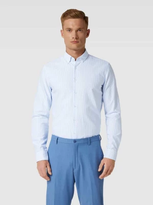 Koszula biznesowa o kroju slim fit ze wzorem w paski model ‘OXFORD’ CK Calvin Klein