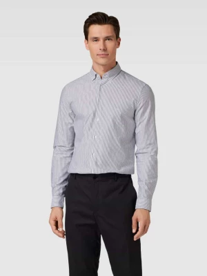 Koszula biznesowa o kroju slim fit ze wzorem w paski model ‘OXFORD’ CK Calvin Klein