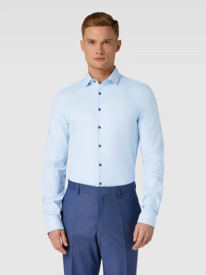 Koszula biznesowa o kroju super slim fit z bardzo długim rękawem model ‘Nick’ OLYMP No. Six