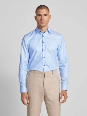Koszula biznesowa o kroju super slim fit z kołnierzykiem typu kent model ‘Nick’ OLYMP No. Six