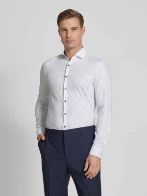 Koszula biznesowa o kroju Super Slim Fit z kołnierzykiem typu kent OLYMP No. Six