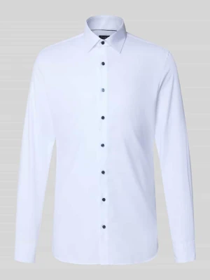 Koszula biznesowa o kroju Super Slim Fit z kołnierzykiem typu kent OLYMP No. Six