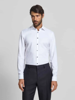 Koszula biznesowa o kroju Super Slim Fit z kołnierzykiem typu kent OLYMP No. Six