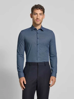 Koszula biznesowa o kroju Super Slim Fit z kołnierzykiem typu kent OLYMP No. Six