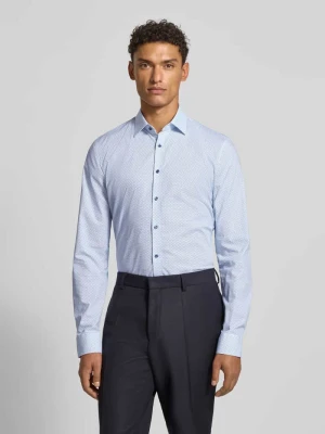 Koszula biznesowa o kroju Super Slim Fit z kołnierzykiem typu kent OLYMP No. Six