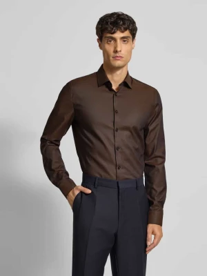 Koszula biznesowa o kroju Super Slim Fit z kołnierzykiem typu kent OLYMP No. Six
