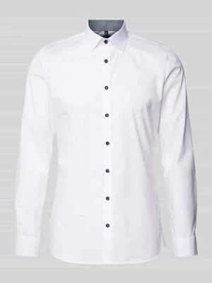 Koszula biznesowa o kroju super slim fit z listwą guzikową OLYMP No. Six