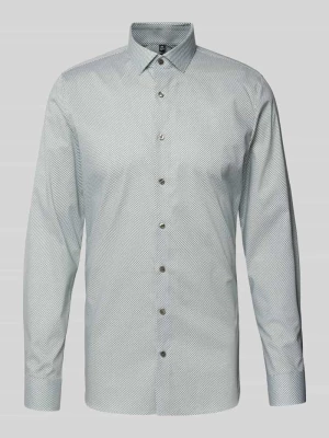 Koszula biznesowa o kroju super slim fit z listwą guzikową OLYMP No. Six
