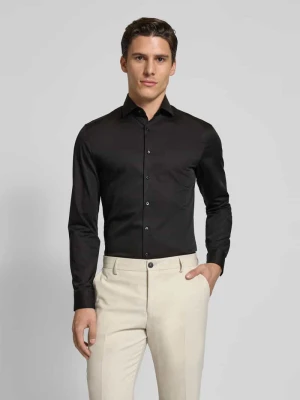 Koszula biznesowa o kroju super slim fit z listwą guzikową OLYMP No. Six