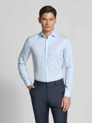 Koszula biznesowa o kroju super slim fit z listwą guzikową OLYMP No. Six