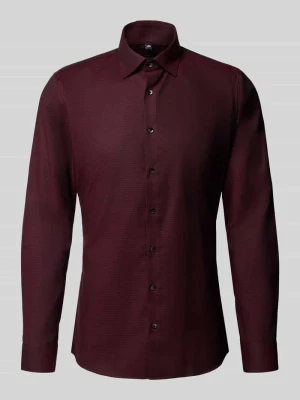 Koszula biznesowa o kroju super slim fit z listwą guzikową OLYMP No. Six