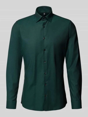 Koszula biznesowa o kroju super slim fit z listwą guzikową OLYMP No. Six