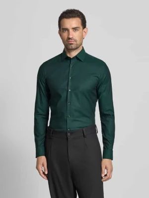 Koszula biznesowa o kroju super slim fit z listwą guzikową OLYMP No. Six