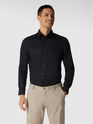 Koszula biznesowa o kroju super slim fit z popeliny z bardzo długim rękawem OLYMP No. Six