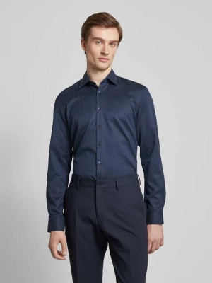 Koszula biznesowa o kroju super slim fit z tkaniny two-ply z kołnierzykiem typu kent Jake*s