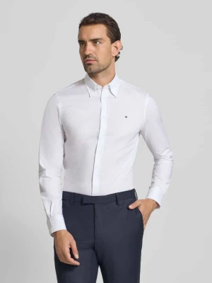 Koszula biznesowa o kroju tailored fit z mieszanki bawełny Tommy Hilfiger