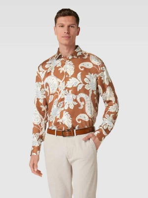 Koszula biznesowa o luźnym kroju ze wzorem na całej powierzchni model ‘Matty’ Joop!