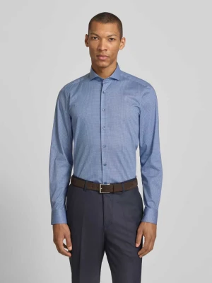 Koszula biznesowa w kroju slim fit z kołnierzykiem typu rekin OLYMP Level Five