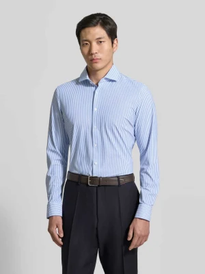 Koszula biznesowa w kroju slim fit z kołnierzykiem typu rekin seidensticker