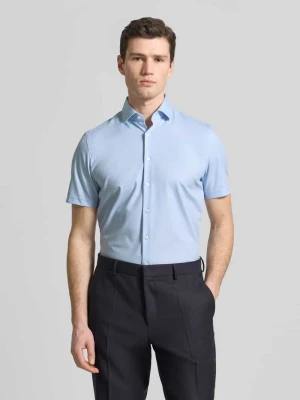 Koszula biznesowa w krótkim rękawie, krój slim fit, model 'Modern' OLYMP Level Five