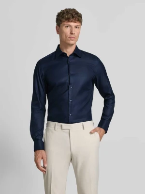 Koszula biznesowa z czystej bawełny w kroju slim fit model 'H-HANK-K' Boss Granatowy