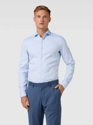 Koszula biznesowa z kołnierzykiem typu kent model ‘HANK’ BOSS Slim Fit