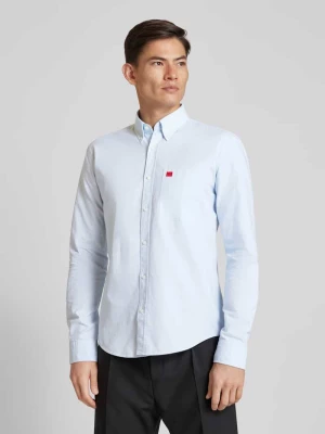 Koszula biznesowa z listwą guzikową model ‘Evito’ HUGO
