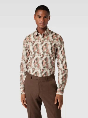 Koszula biznesowa ze wzorem na całej powierzchni model ‘Bari’ CK Calvin Klein