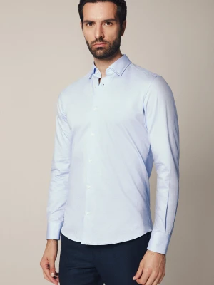 Koszula Błękitna Bawełniana Slim Lorena Lancerto
