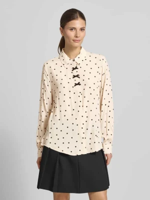 Koszula-bluzka o kroju regular fit z czystej wiskozy model 'Lovy' FREE/QUENT