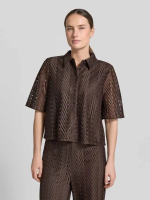 Koszula bluzka w koronce o kroju regular fit comma