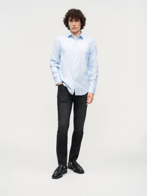 Koszula Calvin Klein szafirowy melanż