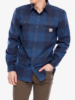 Koszula Carhartt Flannel L/S Plaid Shirt - navy