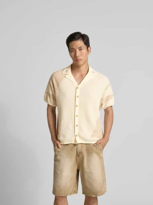 Koszula casual o kroju relaxed fit w wyglądzie dzianiny Don't Waste Culture Beżowy