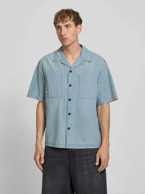 Koszula casual o kroju relaxed fit z czystej bawełny G-Star Raw Jasnoniebieski