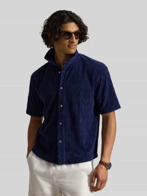 Koszula casual o kroju relaxed fit z czystej bawełny Polo Ralph Lauren Granatowy