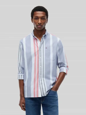 Koszula casual o kroju relaxed fit z czystej bawełny Tommy Jeans Jasnoniebieski