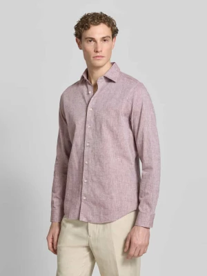 Koszula casual o kroju slim fit z domieszką lnu Roy Robson