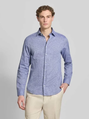 Koszula casual o kroju slim fit z domieszką lnu Roy Robson