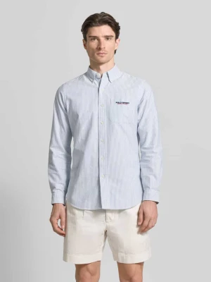 Koszula casual z czystej bawełny o kroju regular fit Model 'CLASSIC OXFORD' Polo Ralph Lauren Błękitny