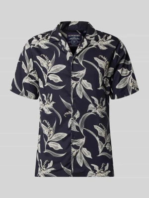 Koszula casual z kołnierzem rewersowym, krój regular fit Superdry Antracytowy