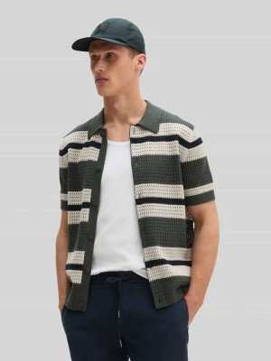 Koszula casual z mieszanki bawełny, krój regular fit Marc O'Polo Oliwkowy