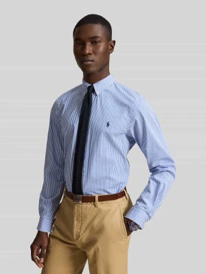 Koszula casual z mieszanki bawełny, krój regular fit Polo Ralph Lauren Jasnoniebieski