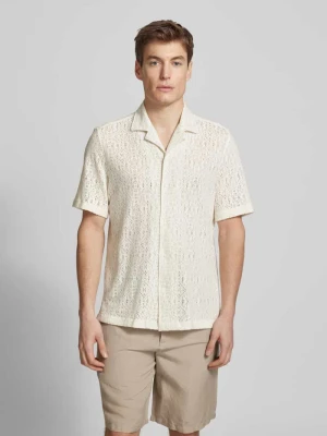 Koszula casualowa męska JOOP! Collection;Mieszanka bawełny;Krój regular fit;Model ‘Kawai’;Kołnierzyk;Rękaw o dł. 1/2;Długość tyłu w rozmiarze M: 72 cm;Szerokość