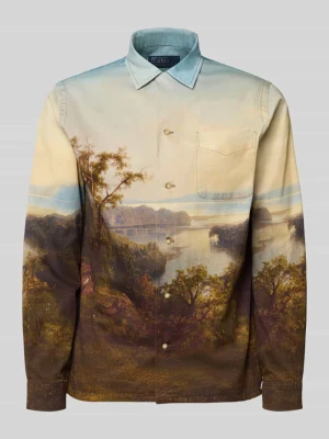 Koszula casualowa o kroju classic fit ze wzorem na całej powierzchni Polo Ralph Lauren