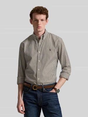 Koszula casualowa o kroju custom fit z mieszanka bawełny Polo Ralph Lauren Beżowy