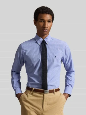 Koszula casualowa o kroju custom fit z mieszanki bawełny Polo Ralph Lauren Jeansowy niebieski