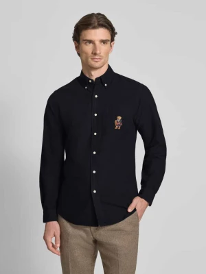 Koszula casualowa o kroju custom fit z wyhaftowanym motywem Polo Ralph Lauren