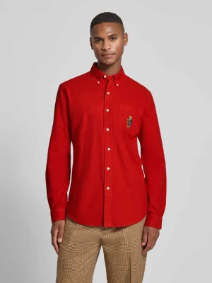 Koszula casualowa o kroju custom fit z wyhaftowanym motywem Polo Ralph Lauren Czerwony