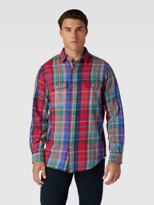 Koszula casualowa o kroju custom fit ze wzorem na całej powierzchni Polo Ralph Lauren